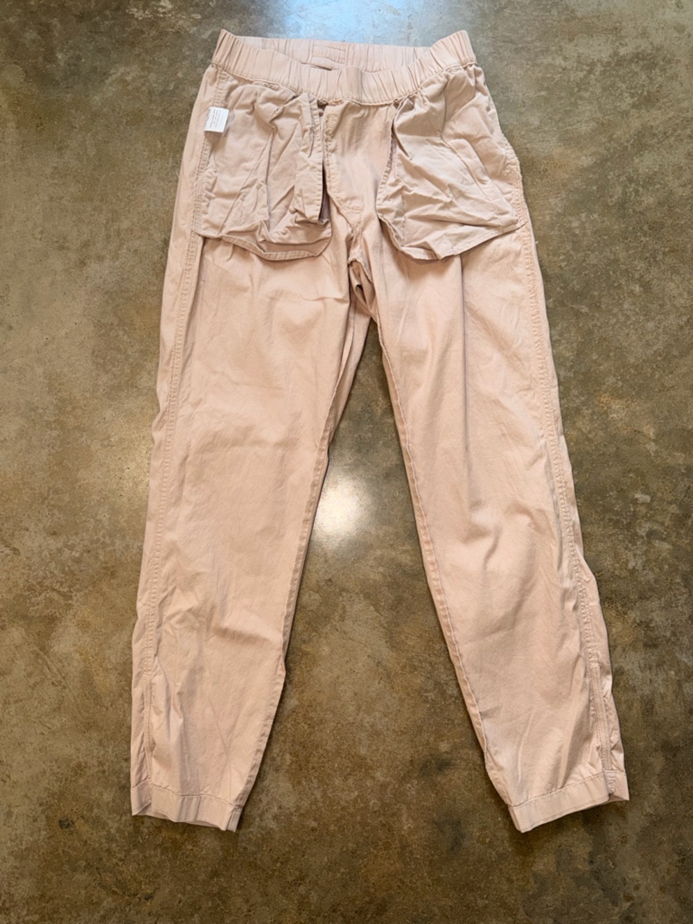 Pact Women's Khaki Drawstring Pants - Size S - Picture 8 of 11